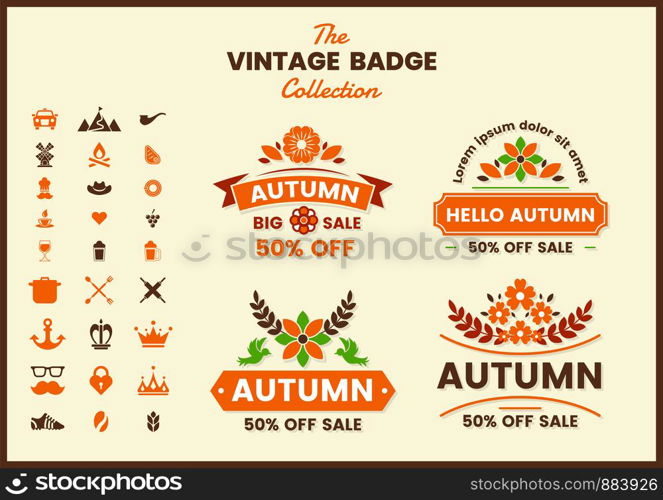 Vintage Retro Vector for banner, poster, flyer