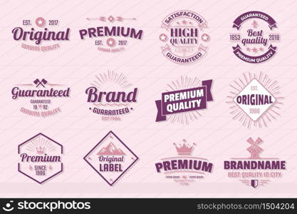 Vintage Retro Vector Logo for banner, poster, flyer