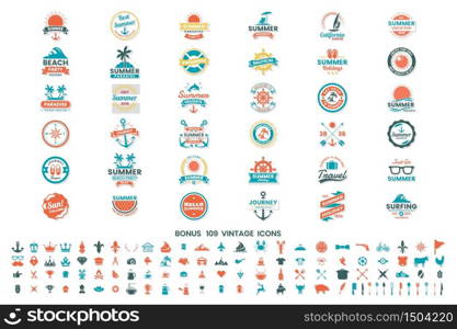 Vintage Retro Vector Logo for banner, poster, flyer