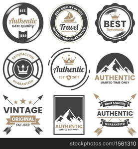 Vintage Retro Vector Logo for banner, poster, flyer