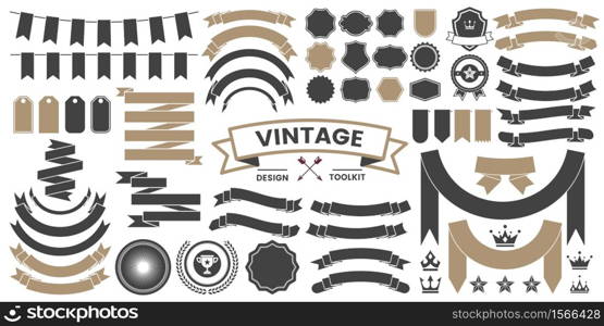 Vintage Retro Vector Logo for banner, poster, flyer