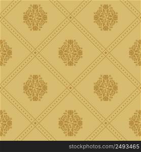 Vintage royal pattern. Luxury background with floral ornament design, vector illustration. Vintage royal pattern