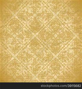 vintage seamless pattern with floral ornaments