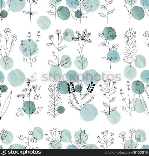 Vintage seamless repeat pattern design textile Vector Image