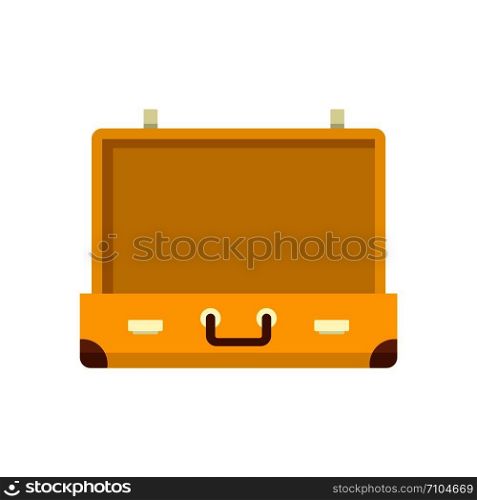 Vintage suitcase icon. Flat illustration of vintage suitcase vector icon for web design. Vintage suitcase icon, flat style