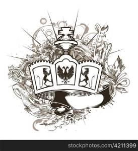 vintage t-shirt design with crown
