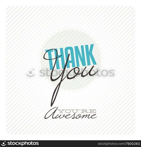 Vintage Thank You Card