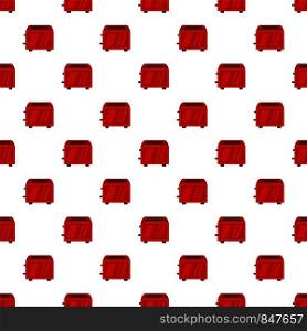 Vintage toaster pattern seamless vector repeat for any web design. Vintage toaster pattern seamless vector
