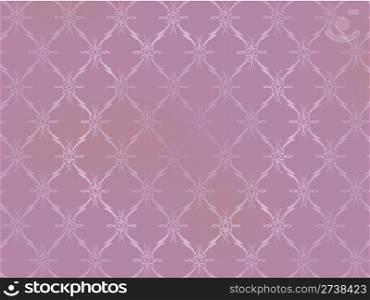 Vintage Wallpaper - Ornaments on Light Pink Background