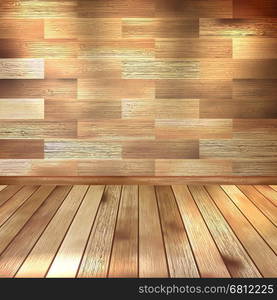 Vintage wooden room. And also includes EPS 10 vector. Vintage wooden room. EPS 10