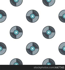 Vinyl disk pattern seamless for any design vector illustration. Vinyl disk pattern seamless
