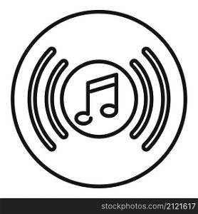 Vinyl disk playlist icon outline vector. Music song. Mobile app. Vinyl disk playlist icon outline vector. Music song