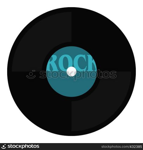Vinyl icon flat isolated on white background vector illustration. Vinyl icon isolated