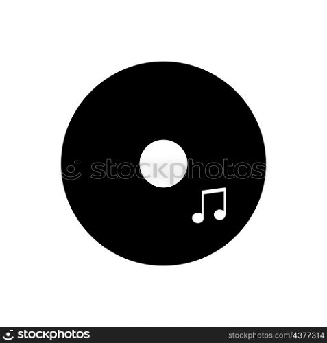 Vinyl record icon. Musical note sign. Retro audio. Realistic style. Vintage art. Vector illustration. Stock image. EPS 10.. Vinyl record icon. Musical note sign. Retro audio. Realistic style. Vintage art. Vector illustration. Stock image.