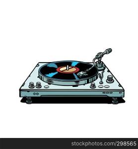 vinyl record player. isolate on white background Pop art retro vector illustration vintage kitsch. vinyl record player. isolate on white background