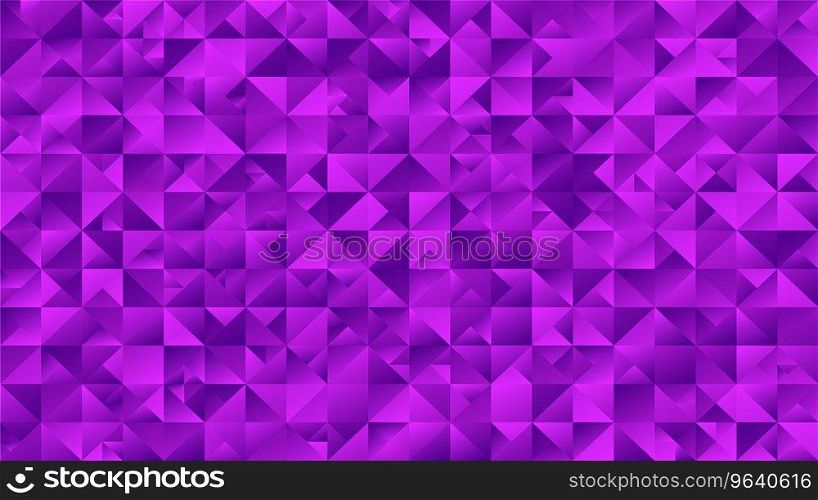 Violet abstract mosaic triangle hd background Vector Image