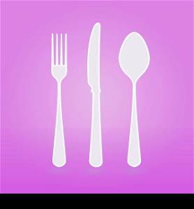 Violet Cutlery Set