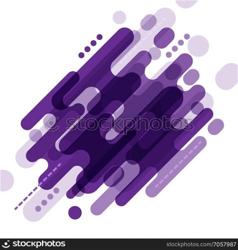Violet geometric motion shapes background, stock vector