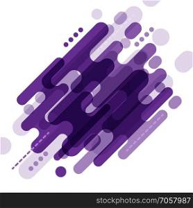 Violet geometric motion shapes background, stock vector