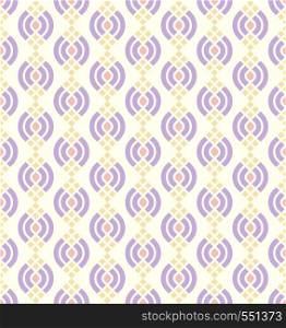 Violet Modern lotus shape seamless pattern on pastel background. Abstract pattern for graphic design and vintage style.