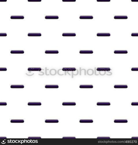 Violet rectangular button pattern seamless repeat in cartoon style vector illustration. Violet rectangular button pattern