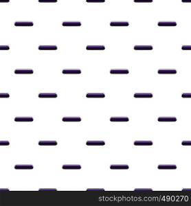Violet rectangular button pattern seamless repeat in cartoon style vector illustration. Violet rectangular button pattern
