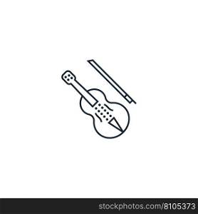 Violin creative icon from music icons collection Vector Image