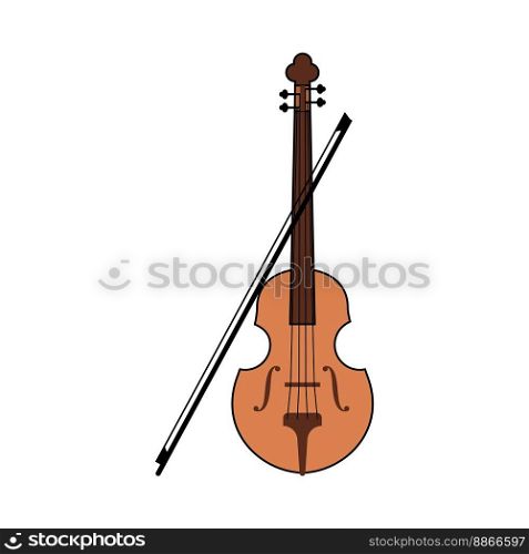 Violin illustration vector flat design eps 10