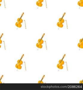Violin pattern seamless background texture repeat wallpaper geometric vector. Violin style, cartoon style