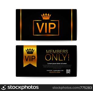 Vip club cards, Members Only Gold ribbon, label. Gold and luxury, membership icon, exclusive and priority. Vector illustration.. Vip club cards, Members Only Gold ribbon, label. Gold and luxury, membership icon, exclusive and priority. Vector stock illustration.