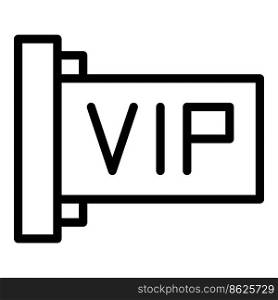 Vip customer icon outline vector. Service program. Gift benefit. Vip customer icon outline vector. Service program