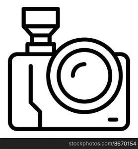 Vip event camera icon outline vector. Music concert. Couple ticket. Vip event camera icon outline vector. Music concert