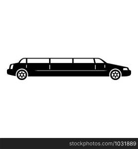 Vip limousine icon. Simple illustration of vip limousine vector icon for web design isolated on white background. Vip limousine icon, simple style