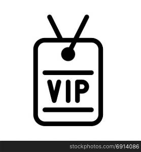 vip neck tag, icon on isolated background