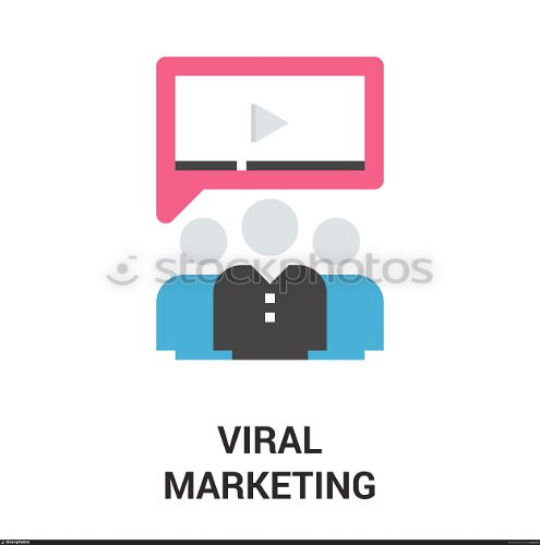 viral marketing icon concept. Modern flat vector illustration icon design concept. Icon for mobile and web graphics. Flat symbol, logo creative concept. Simple and clean flat pictogram