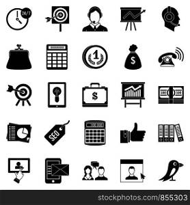 Viral marketing icons set. Simple set of 25 viral marketing vector icons for web isolated on white background. Viral marketing icons set, simple style
