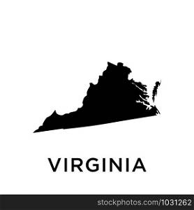 Virginia map icon design trendy