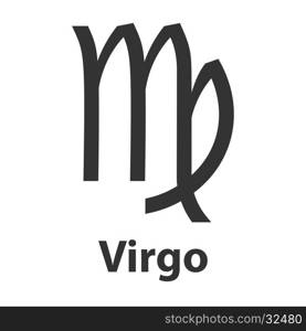 Virgo, virgin zodiac sign. Vector Illustration, icon