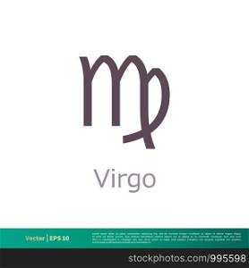 Virgo - Zodiac Sign Icon Vector Logo Template Illustration Design. Vector EPS 10.