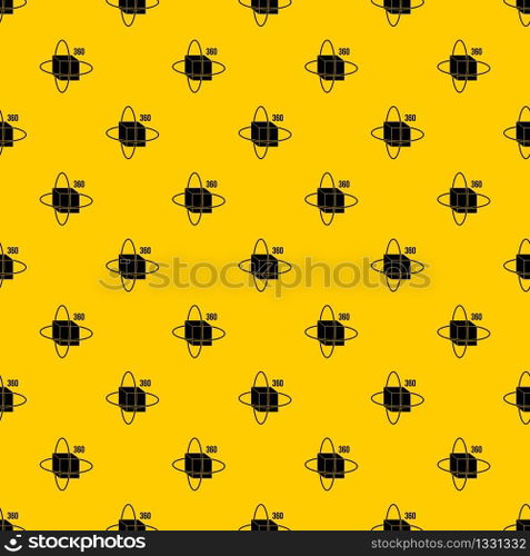 Virtual cube pattern seamless vector repeat geometric yellow for any design. Virtual cube pattern vector