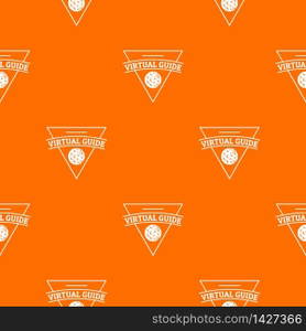 Virtual guide pattern vector orange for any web design best. Virtual guide pattern vector orange