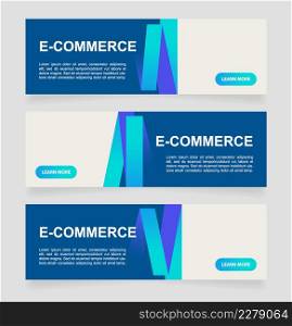 Virtual platforms for e-commerce web banner design template. Vector flyer with text space. Advertising placard with customized copyspace. Printable poster for advertising. Arial font used. Virtual platforms for e-commerce web banner design template
