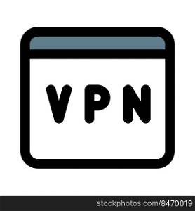 Virtual private network for secure web browsing experience
