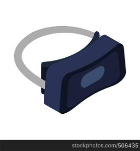 Virtual reality gaming and entertainment headset icon in isometric 3d style on white background . Virtual reality headset icon, isometric 3d style