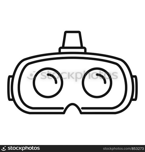 Virtual reality glasses icon. Outline virtual reality glasses vector icon for web design isolated on white background. Virtual reality glasses icon, outline style