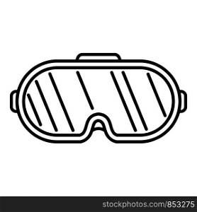 Virtual reality goggles icon. Outline virtual reality goggles vector icon for web design isolated on white background. Virtual reality goggles icon, outline style