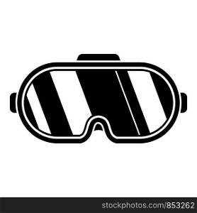 Virtual reality goggles icon. Simple illustration of virtual reality goggles vector icon for web design isolated on white background. Virtual reality goggles icon, simple style