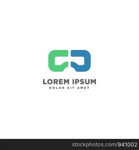 Virtual Reality, VR, vision logo template vector illustration, icon element isolated. Virtual Reality, VR, vision logo template vector illustration