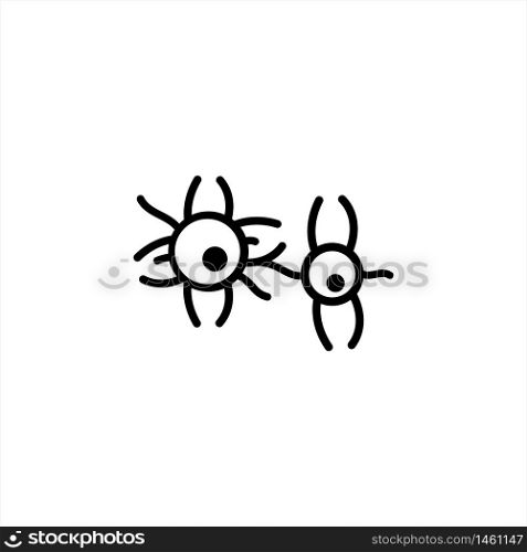 virus and bacteria icon flat vector logo design trendy illustration signage symbol graphic simple