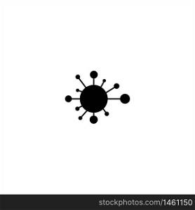 virus and bacteria icon flat vector logo design trendy illustration signage symbol graphic simple